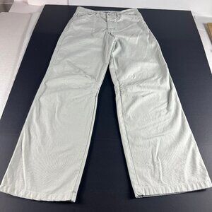 Zara Jeans Women's 30x30* High Rise Wide Leg Tan Faded Carpenter Denim Tag 4